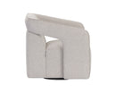 Sunpan Kendrick Swivel Lounge Chair - Abbington Black / Belfast Heather Grey