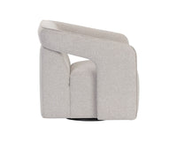 Sunpan Kendrick Swivel Lounge Chair - Abbington Black / Belfast Heather Grey