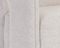 Sunpan Kendrick Swivel Lounge Chair - Abbington Black / Belfast Heather Grey