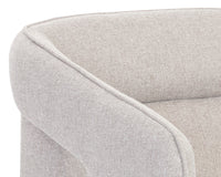 Sunpan Kendrick Swivel Lounge Chair - Abbington Black / Belfast Heather Grey