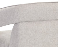 Sunpan Kendrick Swivel Lounge Chair - Abbington Black / Belfast Heather Grey