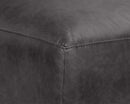Sunpan Watson Modular Armless Chair In Marseille Black/Camel Leather