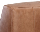 Sunpan Watson Modular Armless Chair In Marseille Black/Camel Leather