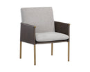 Sunpan Bellevue Lounge Chair - Abbington Black and Bravo Black/Belfast Heather Grey and Bravo Ash