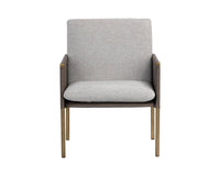 Sunpan Bellevue Lounge Chair - Abbington Black and Bravo Black/Belfast Heather Grey and Bravo Ash