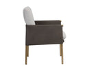 Sunpan Bellevue Lounge Chair - Abbington Black and Bravo Black/Belfast Heather Grey and Bravo Ash