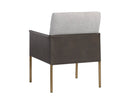 Sunpan Bellevue Lounge Chair - Abbington Black and Bravo Black/Belfast Heather Grey and Bravo Ash