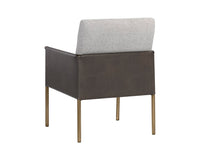 Sunpan Bellevue Lounge Chair - Abbington Black and Bravo Black/Belfast Heather Grey and Bravo Ash