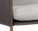 Sunpan Bellevue Lounge Chair - Abbington Black and Bravo Black/Belfast Heather Grey and Bravo Ash