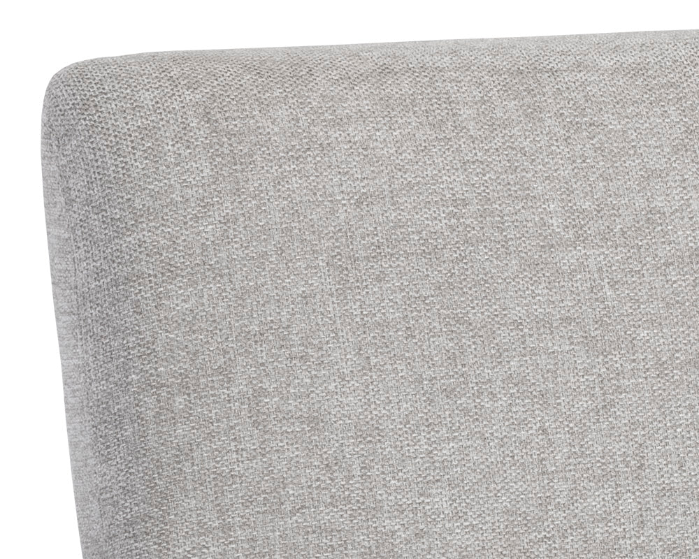 Sunpan Bellevue Lounge Chair - Abbington Black and Bravo Black/Belfast Heather Grey and Bravo Ash