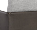 Sunpan Bellevue Lounge Chair - Abbington Black and Bravo Black/Belfast Heather Grey and Bravo Ash