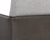Sunpan Bellevue Lounge Chair - Abbington Black and Bravo Black/Belfast Heather Grey and Bravo Ash