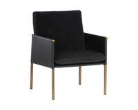 Sunpan Bellevue Lounge Chair - Abbington Black and Bravo Black/Belfast Heather Grey and Bravo Ash