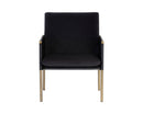 Sunpan Bellevue Lounge Chair - Abbington Black and Bravo Black/Belfast Heather Grey and Bravo Ash