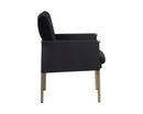 Sunpan Bellevue Lounge Chair - Abbington Black and Bravo Black/Belfast Heather Grey and Bravo Ash