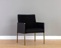 Sunpan Bellevue Lounge Chair - Abbington Black and Bravo Black/Belfast Heather Grey and Bravo Ash