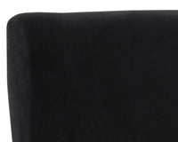 Sunpan Bellevue Lounge Chair - Abbington Black and Bravo Black/Belfast Heather Grey and Bravo Ash