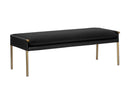 Sunpan Bellevue Bench - Abbington Black and Bravo Black / Belfast Heather Grey and Bravo Ash / Bravo Cream