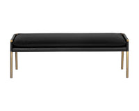 Sunpan Bellevue Bench - Abbington Black and Bravo Black / Belfast Heather Grey and Bravo Ash / Bravo Cream