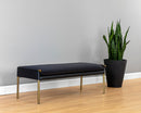 Sunpan Bellevue Bench - Abbington Black and Bravo Black / Belfast Heather Grey and Bravo Ash / Bravo Cream