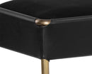 Sunpan Bellevue Bench - Abbington Black and Bravo Black / Belfast Heather Grey and Bravo Ash / Bravo Cream