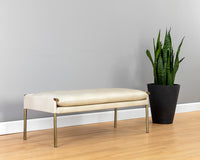 Sunpan Bellevue Bench - Abbington Black and Bravo Black / Belfast Heather Grey and Bravo Ash / Bravo Cream
