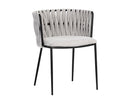 Sunpan Sarai Dining Armchair - Belfast Heather Grey/Belfast Koala Grey