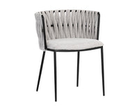 Sunpan Sarai Dining Armchair - Belfast Heather Grey/Belfast Koala Grey