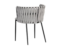 Sunpan Sarai Dining Armchair - Belfast Heather Grey/Belfast Koala Grey