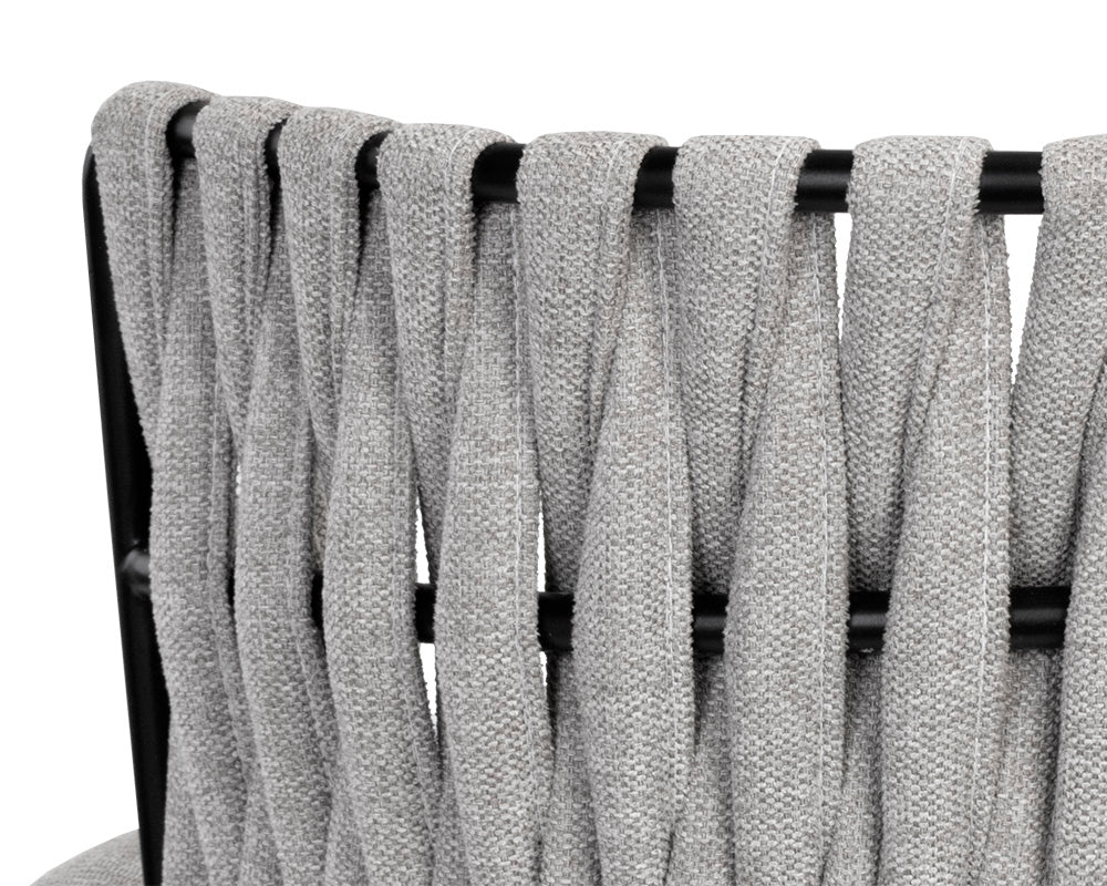 Sunpan Sarai Dining Armchair - Belfast Heather Grey/Belfast Koala Grey