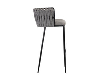 Sunpan Sarai Barstool - Belfast Heather Grey/Belfast Koala Grey