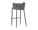 Sunpan Sarai Barstool - Belfast Heather Grey/Belfast Koala Grey
