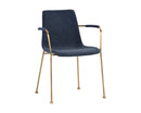 Sunpan Hathaway Dining Armchair - Belfast Navy/Oatmeal/Oyster Shell/Rust