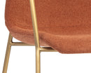 Sunpan Hathaway Dining Armchair - Belfast Navy/Oatmeal/Oyster Shell/Rust