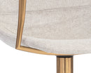 Sunpan Andres Swivel Dining Armchair - Belfast Heather Greyack/Koala Grey