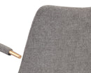 Sunpan Andres Swivel Dining Armchair - Belfast Heather Greyack/Koala Grey