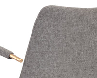 Sunpan Andres Swivel Dining Armchair - Belfast Heather Greyack/Koala Grey