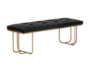 Sunpan Maverick Bench - Bravo Black / Heather Grey / Eclipse White