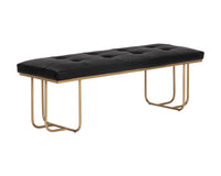 Sunpan Maverick Bench - Bravo Black / Heather Grey / Eclipse White