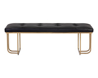 Sunpan Maverick Bench - Bravo Black / Heather Grey / Eclipse White