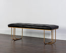 Sunpan Maverick Bench - Bravo Black / Heather Grey / Eclipse White