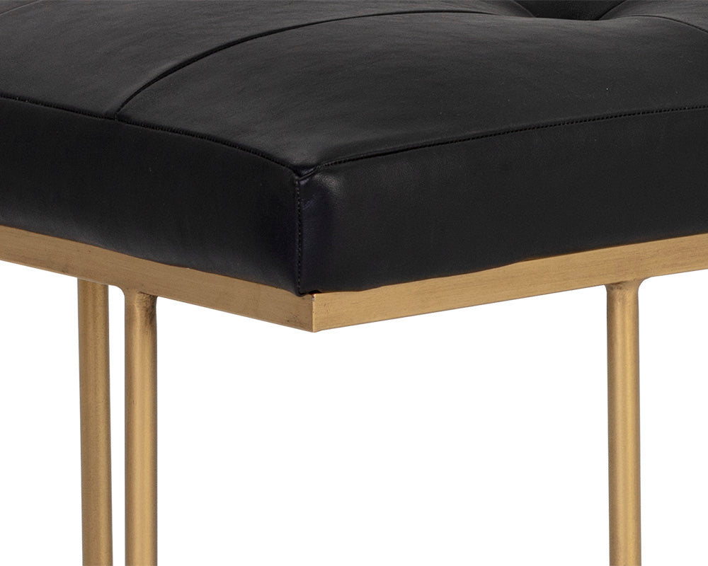 Sunpan Maverick Bench - Bravo Black / Heather Grey / Eclipse White