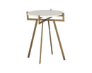 Sunpan Anak Side Table in Black / White