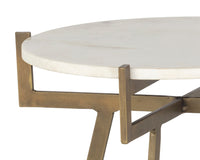 Sunpan Anak Side Table in Black / White