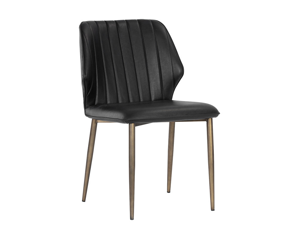 Sunpan Clinton Dining Chair - Bravo Black / Bravo Cream