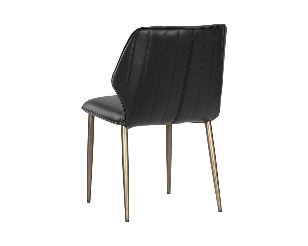 Sunpan Clinton Dining Chair - Bravo Black / Bravo Cream
