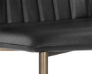 Sunpan Clinton Dining Chair - Bravo Black / Bravo Cream