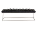 Sunpan Sutton Bench - Cantina Black/Magnetite/Peanut/White