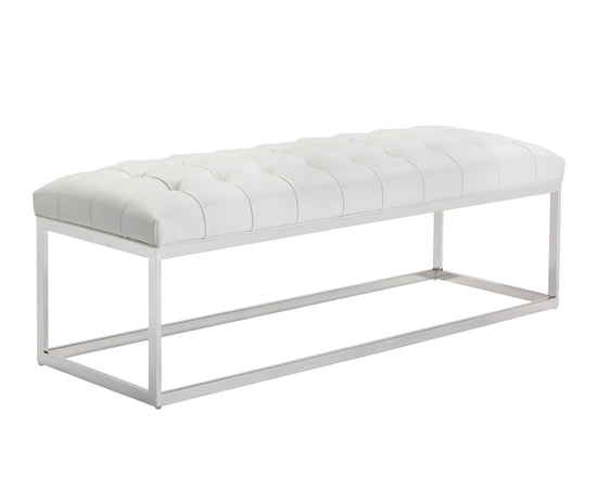 Sunpan Sutton Bench - Cantina Black/Magnetite/Peanut/White