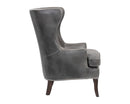 Sunpan Royalton Lounge Chair - Castillo Cream/Tobacco Tan/Overcast Grey
